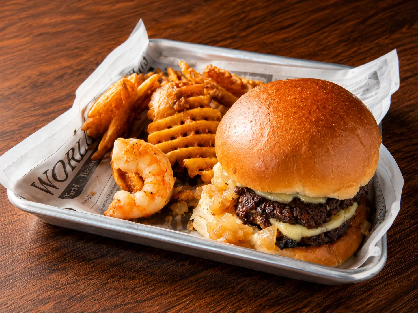 Surf & turf burger